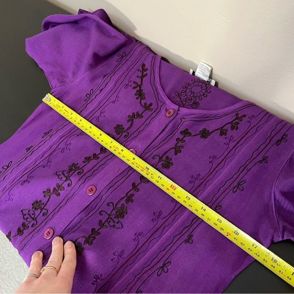 Natural Choice Embroidered Button Front Lightweight Dress - Picture 11 of 15